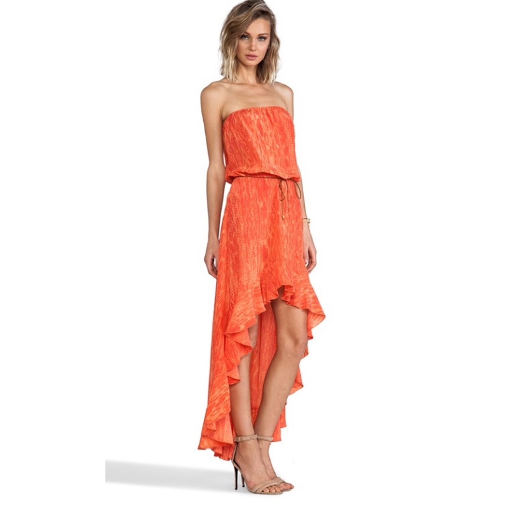Karina Grimaldi Silk Orange Python Print - image 1